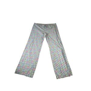 Vineyard Vines Pajama Pants Women XL Loungewear Whale Pink Blue Green Drawstring